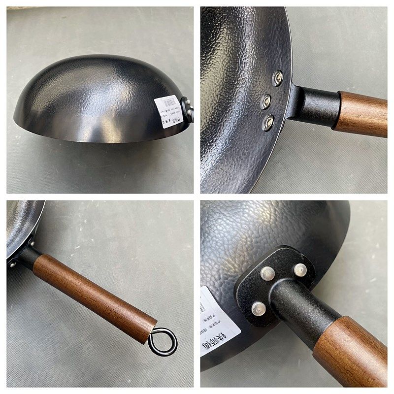 铁师傅鱼鳞锅纯手工锻打无涂层炒锅圆底粘锅生锈,厨房/烹饪用具,炒锅,淘宝优惠券,粉丝福利购,淘宝优惠卷
