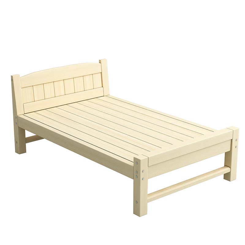 经济型实木床米松木人现代1.2m出租房单人床90cm宽床架