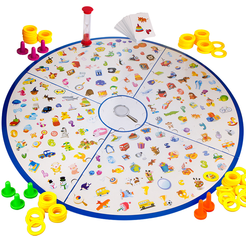 儿童提高专注力记忆力训练亲子互动小侦探找图女孩桌游益智类