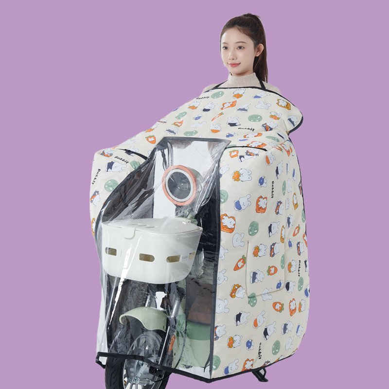 2024新款电动车挡风被冬季加绒加厚秋冬款防水挡风冬天电瓶摩托车