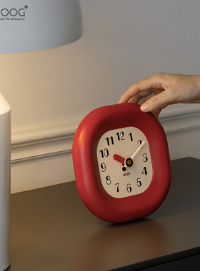 EMITDOOG客厅卧室创意座钟玄关时钟装饰品电视柜高级感桌面摆件