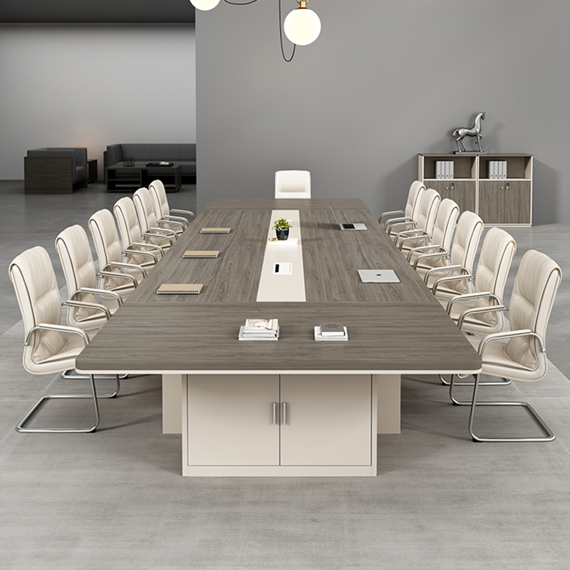 会议桌长桌加厚大型现代培训桌办公室长条桌洽谈会客桌椅