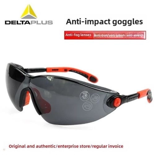 台达101116护目镜101120劳动防护防飞溅防雾眼镜防冲击循环防透明