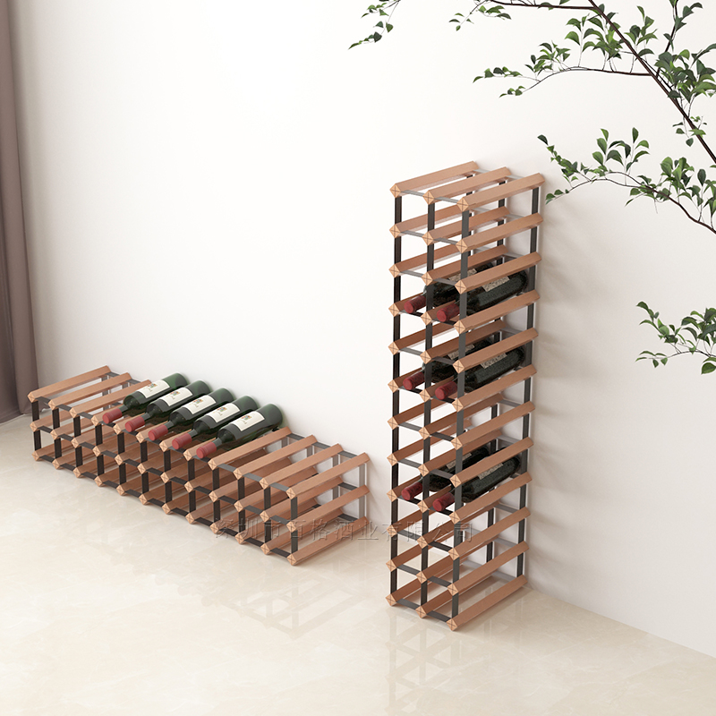 酒柜酒架红酒架子展示陈列红酒货架酒庄酒窖实木葡萄酒架设计定制
