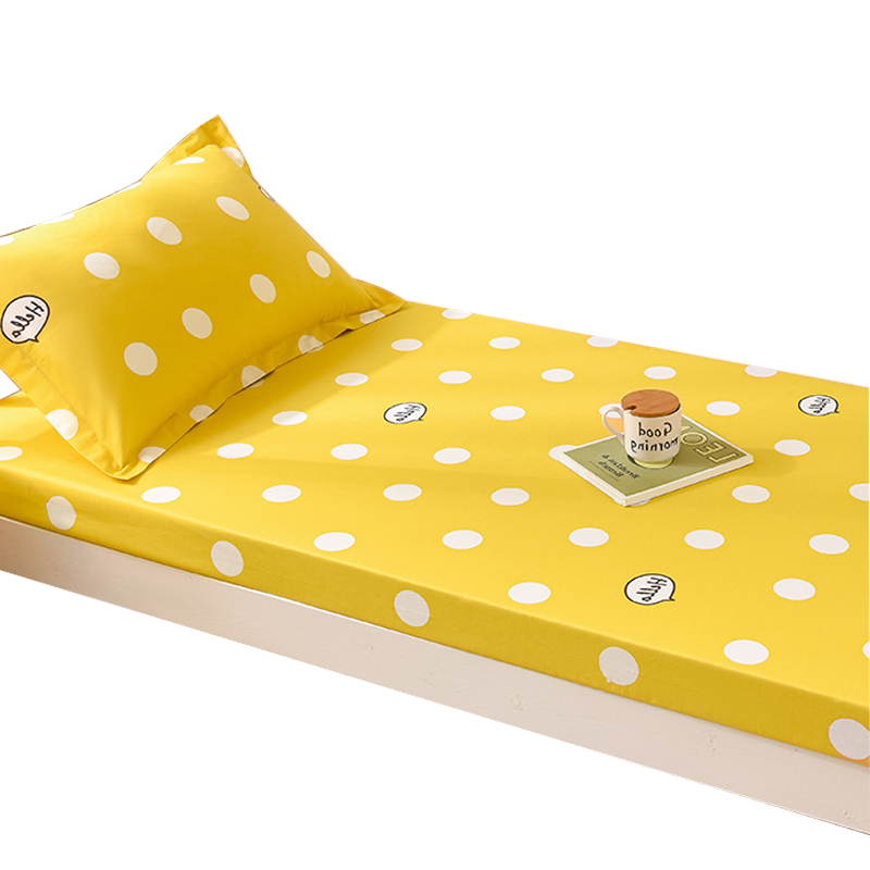 全纯棉学生床垫套罩宿舍床笠90x190夏款1米x2米保护套薄棕垫专用