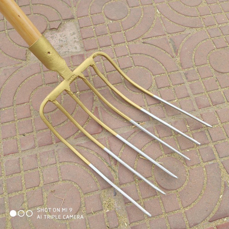农用叉子叉草叉牛粪铁铲子粪叉大码全钢翻地松土工具挖地农具神器