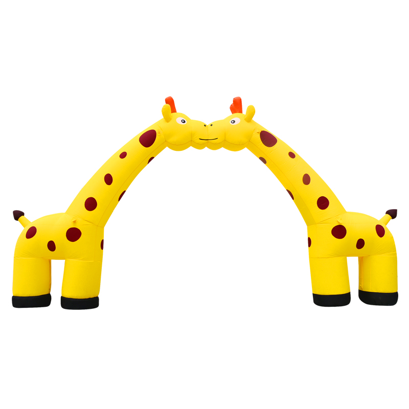 新款儿童六一开业海豚拱门生日满月彩虹门幼儿园活动充气卡通气模