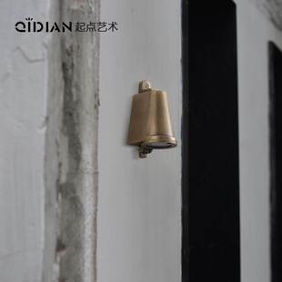 覆古工业风户外防水壁灯 民宿服装店门头门牌全铜中古风招牌射灯