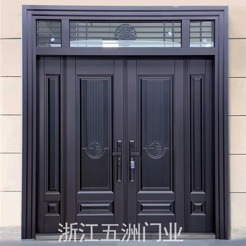 别墅大门双门380不锈钢大门入户门农村自建房家用进户门烤漆门