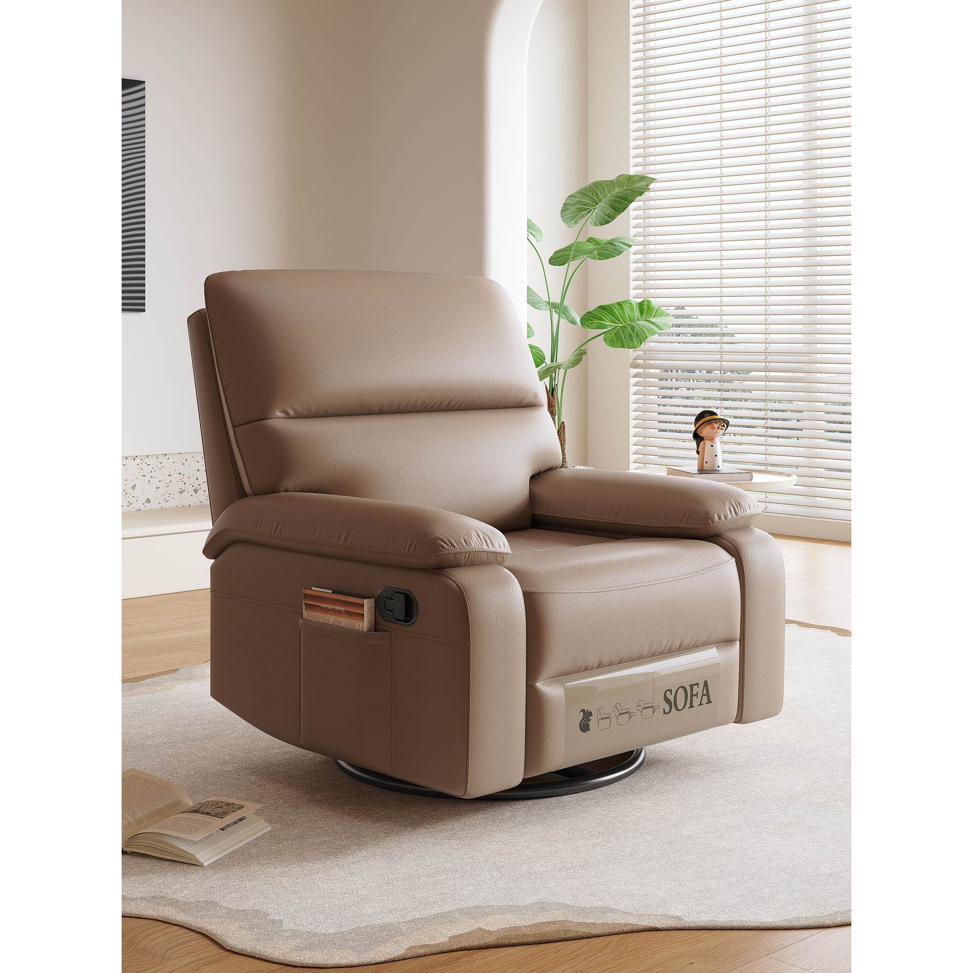 旋转多功能单人沙发椅客厅太空头等沙发舱可睡可躺按摩懒人摇躺椅