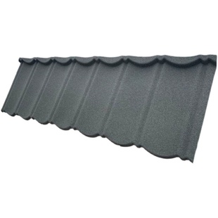 金属彩石瓦片屋顶别墅防水木屋镀铝锌板彩钢加厚屋面隔热装饰热卖