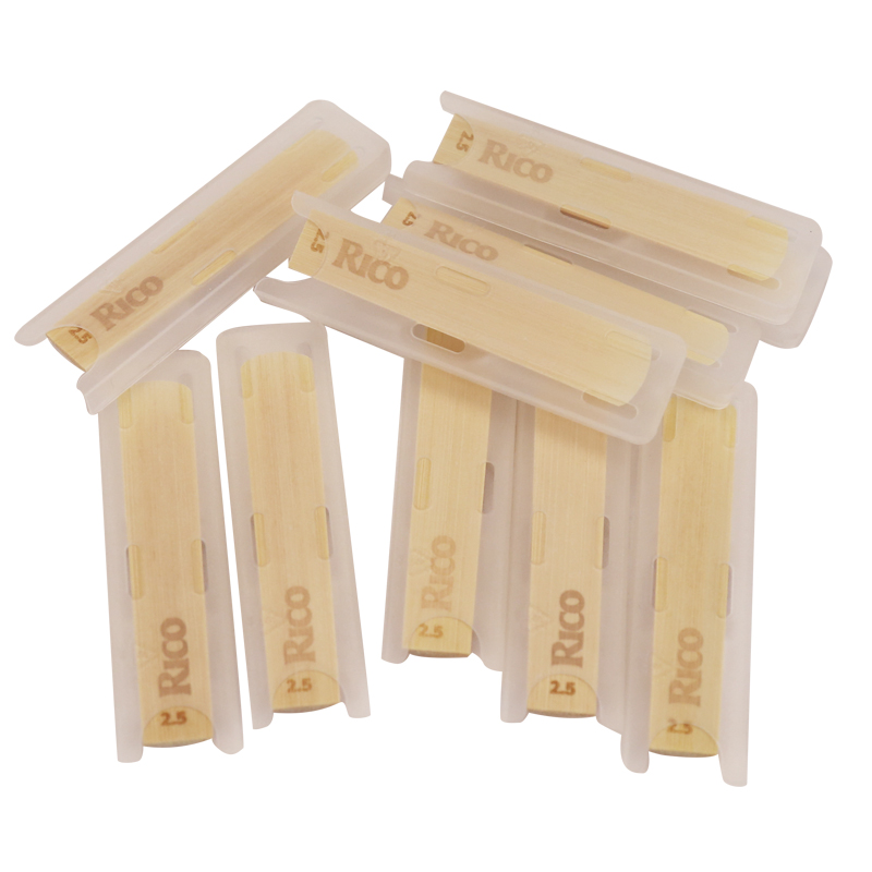 RICO瑞口降B调单簧管黑管哨片10片装2.0/2.5/3.0号橙盒黄盒