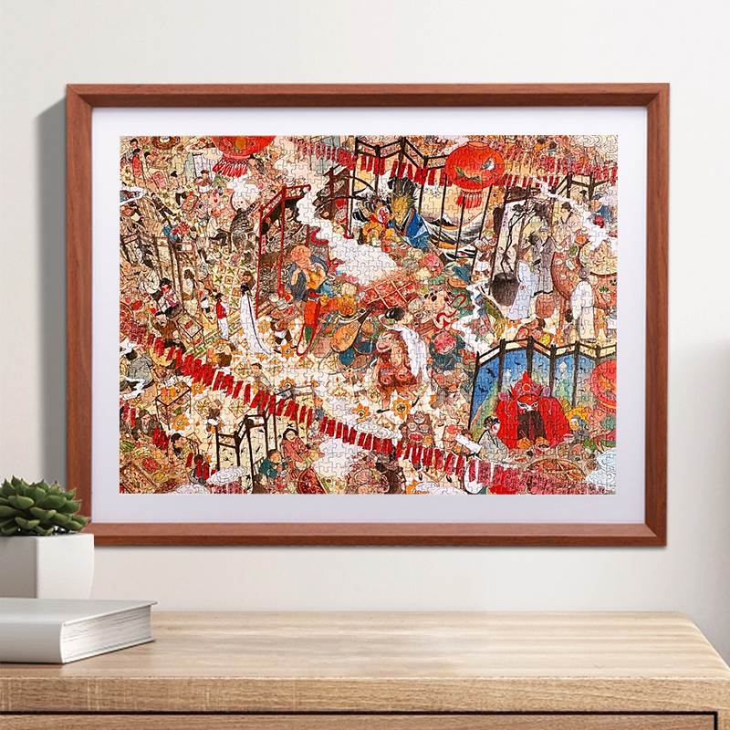 平图拼图相框架裱框1000片xx75专用画框0片0片00块定制