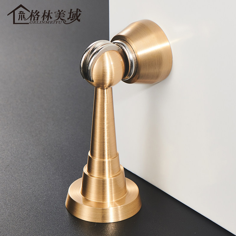 格林美域 加长门吸强磁防撞家用地吸 门挡黄铜门碰墙吸金色,基础建材,门吸,淘宝优惠券,粉丝福利购,淘宝优惠卷