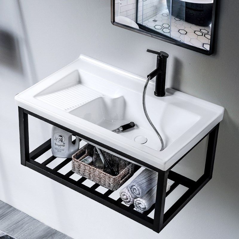 莫德卡恩MODEUCNE 挂墙洗衣盆  cm超深带搓衣板阳台洗衣槽