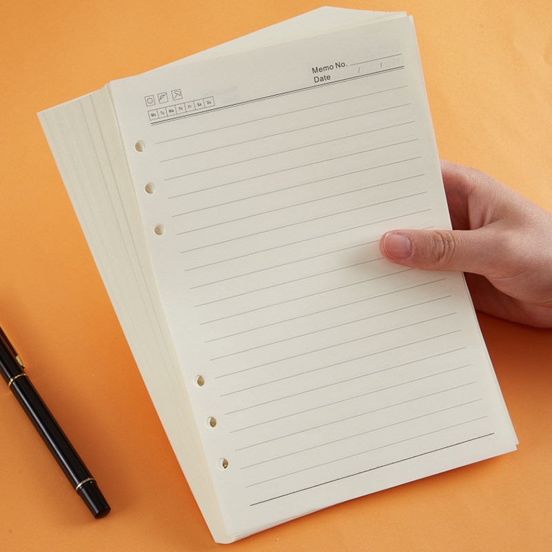 活页本替芯A5可拆卸错题笔记本6孔活页纸夹纸外壳B5内页扣环空白9