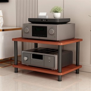 实木大尺寸客厅放大器机架放大器支架式解码器Cd柜音频三脚架放大