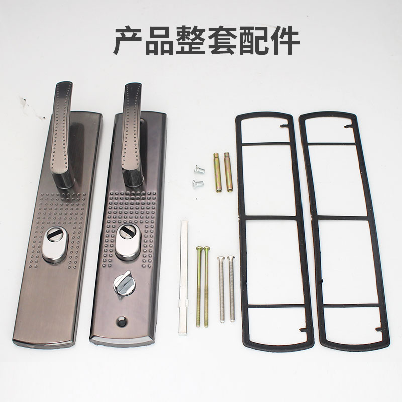 品发五金铝合金进户门锁手柄铁防盗门锁具配件大门锁 防盗门把手
