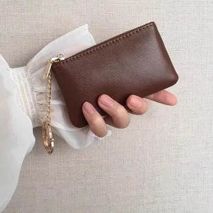 新款 拉链便携质感精致简约轻薄零钱包 时尚 简约女式
