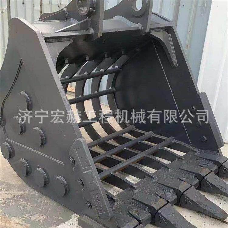 挖掘机漏斗挖斗ZX200-3ZX210-3破碎锤耙子震动夯斗齿快