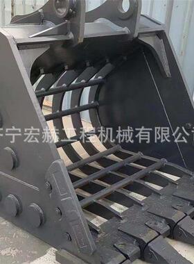 挖掘机漏斗挖斗ZX200-3ZX210-3破碎锤耙子震动夯斗齿快换