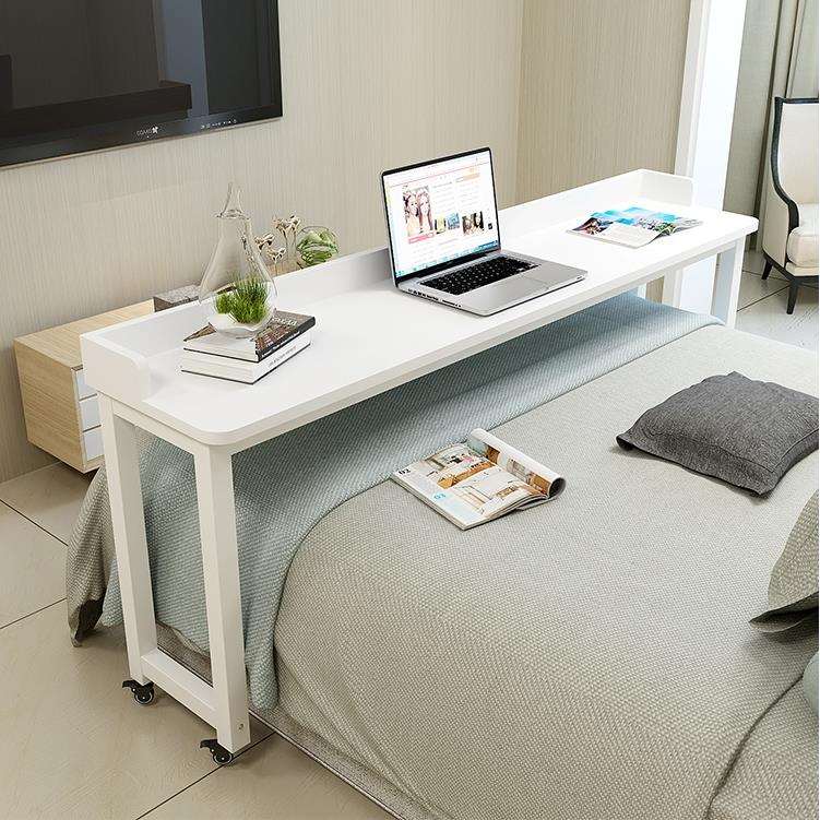 K8跨床桌可移动床尾桌家用床边桌笔记本台式电脑桌懒人床上书桌定