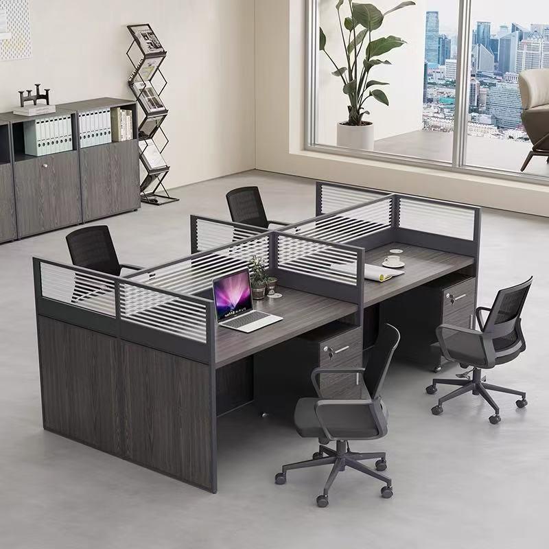 办公家具职员办公桌员工卡座办公室电脑桌工作位屏风办公桌椅组合
