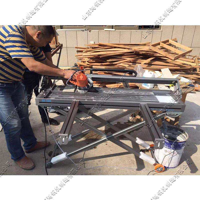 便携式45度对边切割机大理石微晶石石材循环设备六棱角倒角机