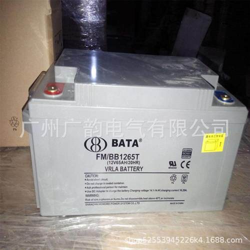 营口BATA鸿贝蓄电池12V65AH鸿贝FM/BB1265T放电参数值