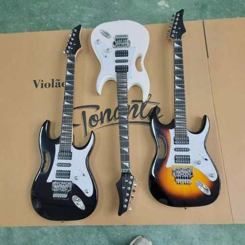 大双摇手提式电吉他杨木琴体全封闭弦钮科24品双单双抬音器