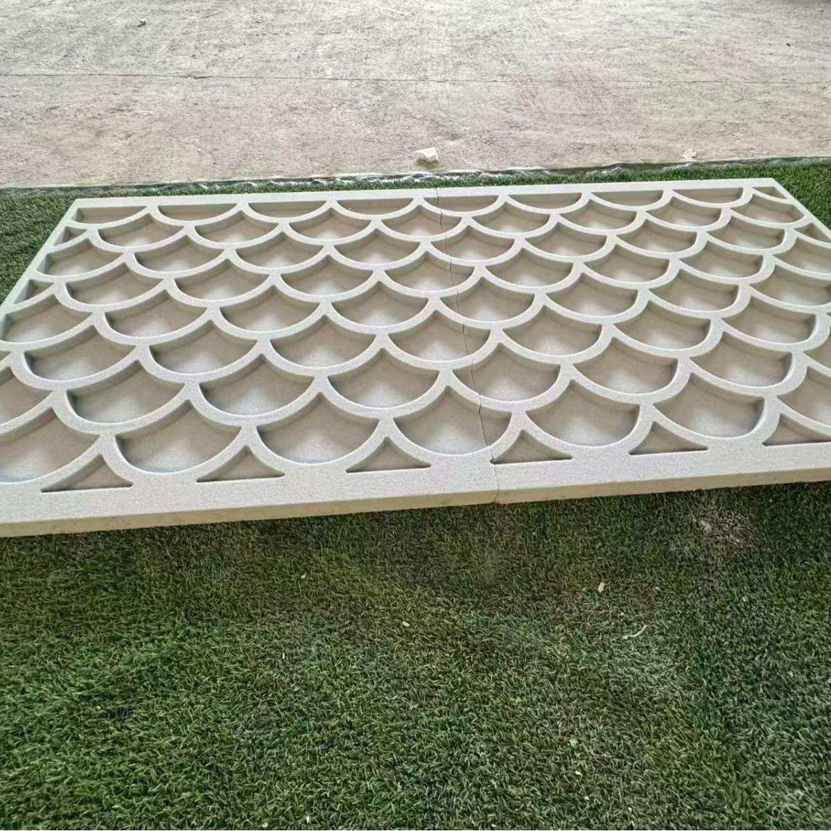 eps发泡陶瓷外墙装饰线条窗口腰线别墅浮琉璃瓦雕花板扇形成品