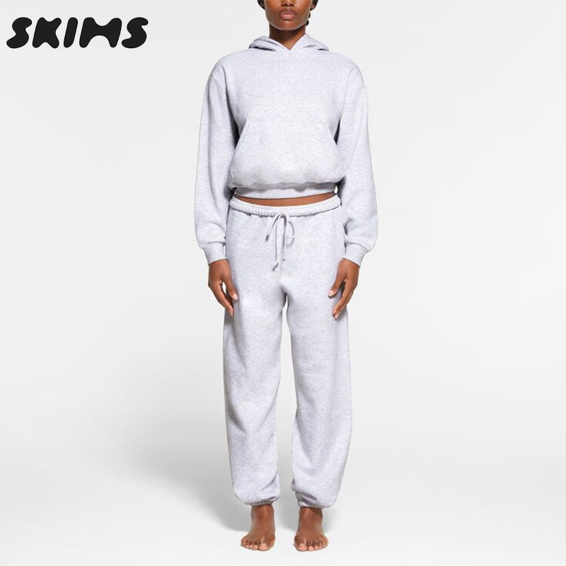 SKIMS卡戴珊连帽衫长袖T恤卫衣女