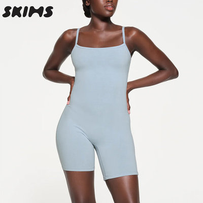 SKIMS卡戴珊吊带连体塑身三分裤