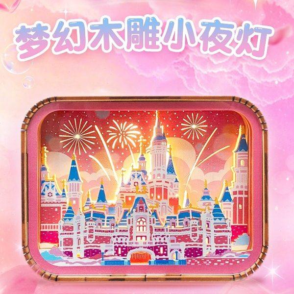 3D立体梦幻木雕小夜灯公主城堡奇幻仙境创意少女心送女生日礼物,节庆用品/礼品,文化创意纸雕灯,淘宝优惠券,粉丝福利购,淘宝优惠卷
