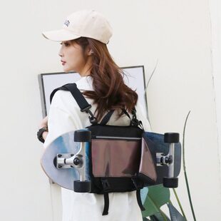 双肩背包冲浪板长板地儿童板陆单肩舞滑板专业大鱼包滑板双翘袋