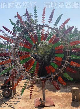 户外不锈灯钢风动雕塑沙太滩道 路装饰光网红54674阳花造型景观灯