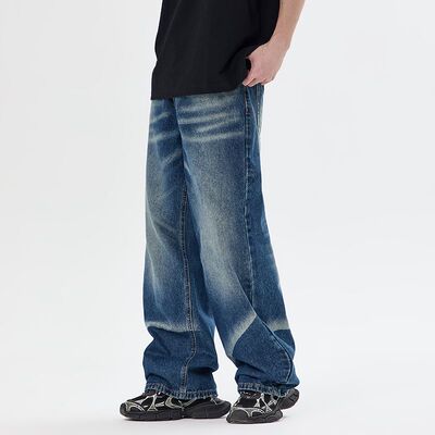 NO48巴黎风美式高街潮牌牛仔裤