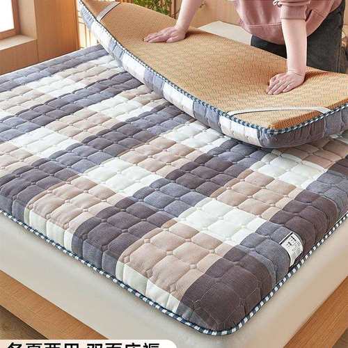 折叠床垫遮盖物软垫子家用卧室180x200租房榻榻米宿舍学生