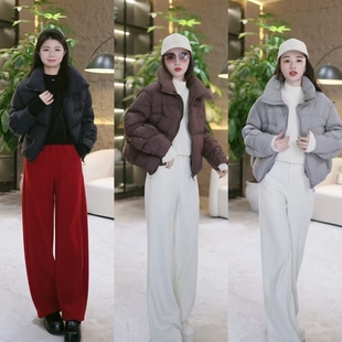 【格格来了】泡芙羽绒服短款90鹅绒立领百搭外套YS-19030