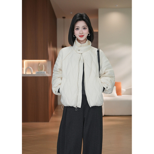 小爽Finn 羽绒服加厚外套D 冬季 轻暖短款 19131 立领时尚