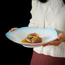 新中餐陶瓷异形菜盘家用深盘子冷热菜盘饭盘酒店餐具特色菜馆会所