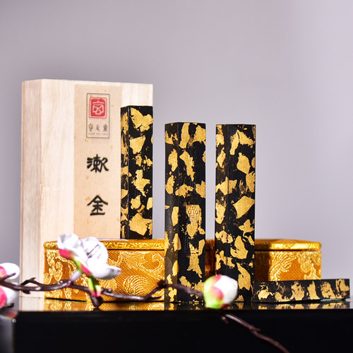 古法5钱一两玄之斋大师手工制作皮胶桐油顶烟墨条墨块墨碇墨汁高