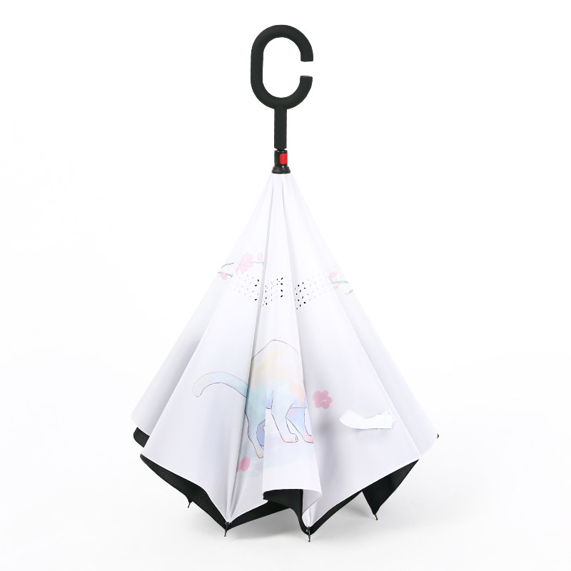 文艺小清新反向伞免持式双层汽车晴雨两用男女雨伞反骨大号长柄伞,居家日用,伞,淘宝优惠券,粉丝福利购,淘宝优惠卷