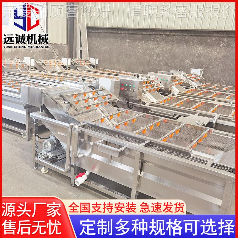 供应自清动果蔬洗全机梨 淋喷式净菜清洗流水线 香APU清洗机设备