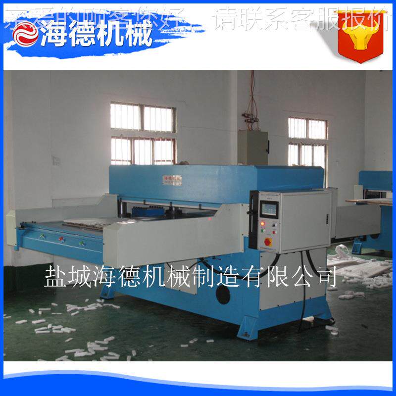 自动裁断机80吨精单裁断机密四双油珍缸珠棉边送料数控模切机柱吸