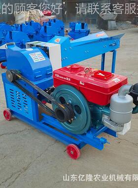 米秸青揉丝机 3吨玉牧草粉碎打贮浆机秆 青草皇ZSE竹草饲料打浆机