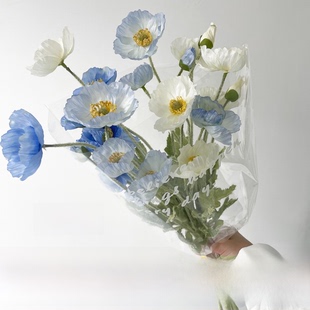 JUNJUN彷真花虞美人罂粟花毕业小花束手捧花春日野餐花拍摄