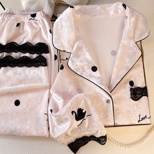 秋冬新款 金丝绒睡衣恒温保暖家居服甜美轻奢高级感送闺蜜女友礼物