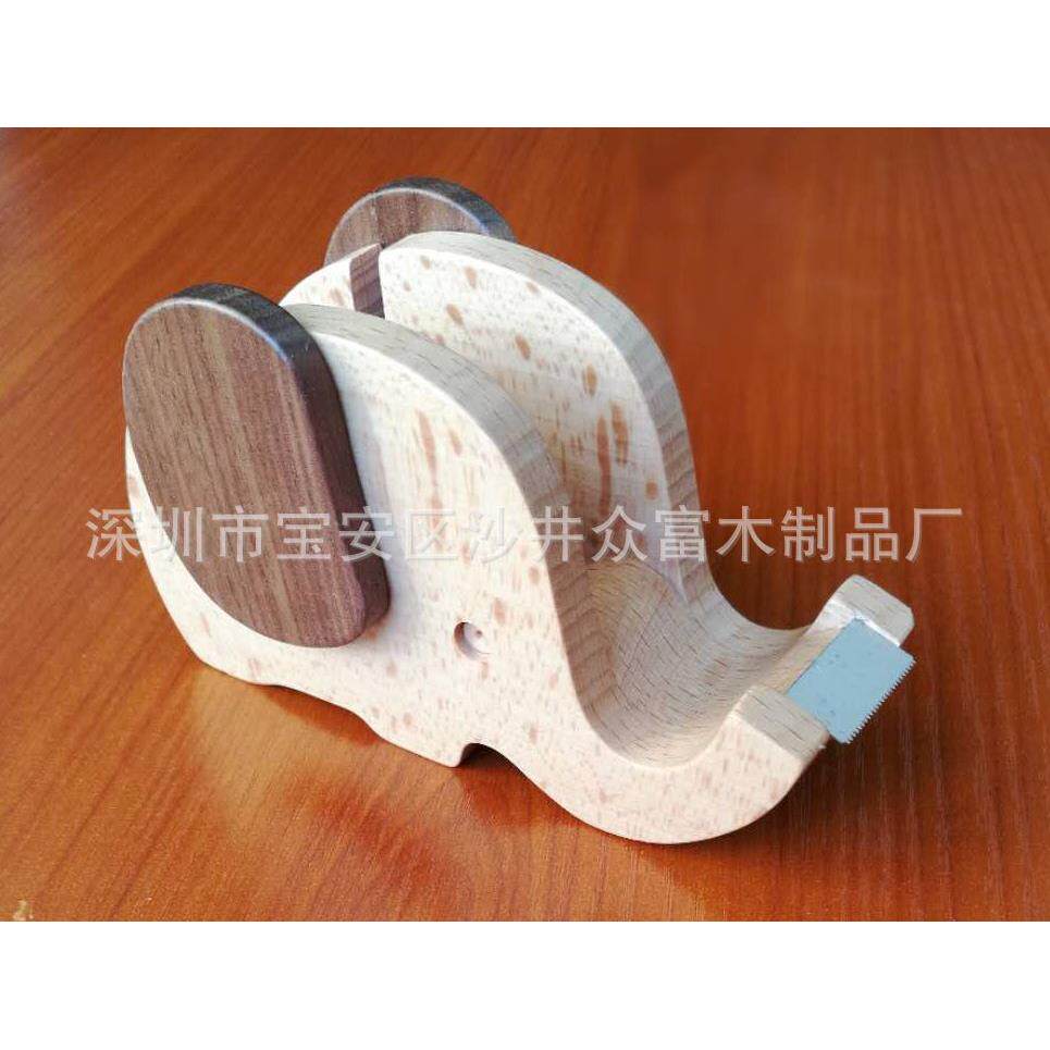 木质胶带座切割器创意高档实木摆件加工定做各类款式