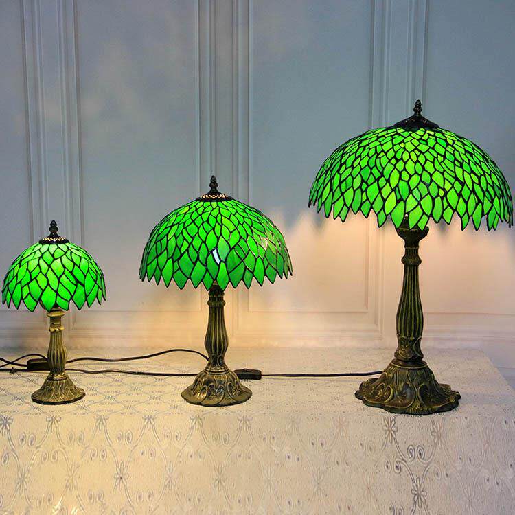 汇璟家饰厂家直销卧室床头玻璃台灯蒂凡尼客厅书房餐厅